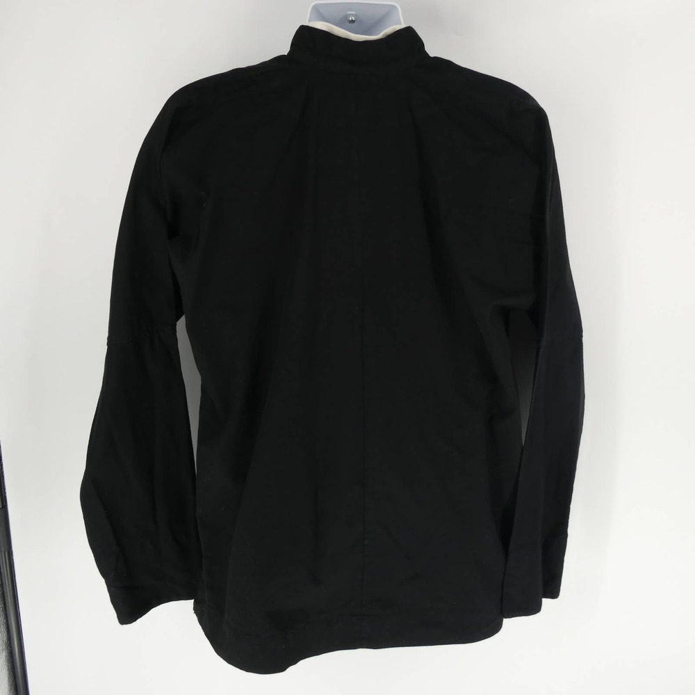 Black Men's Jacket with White Accents - Picture 6 of 7